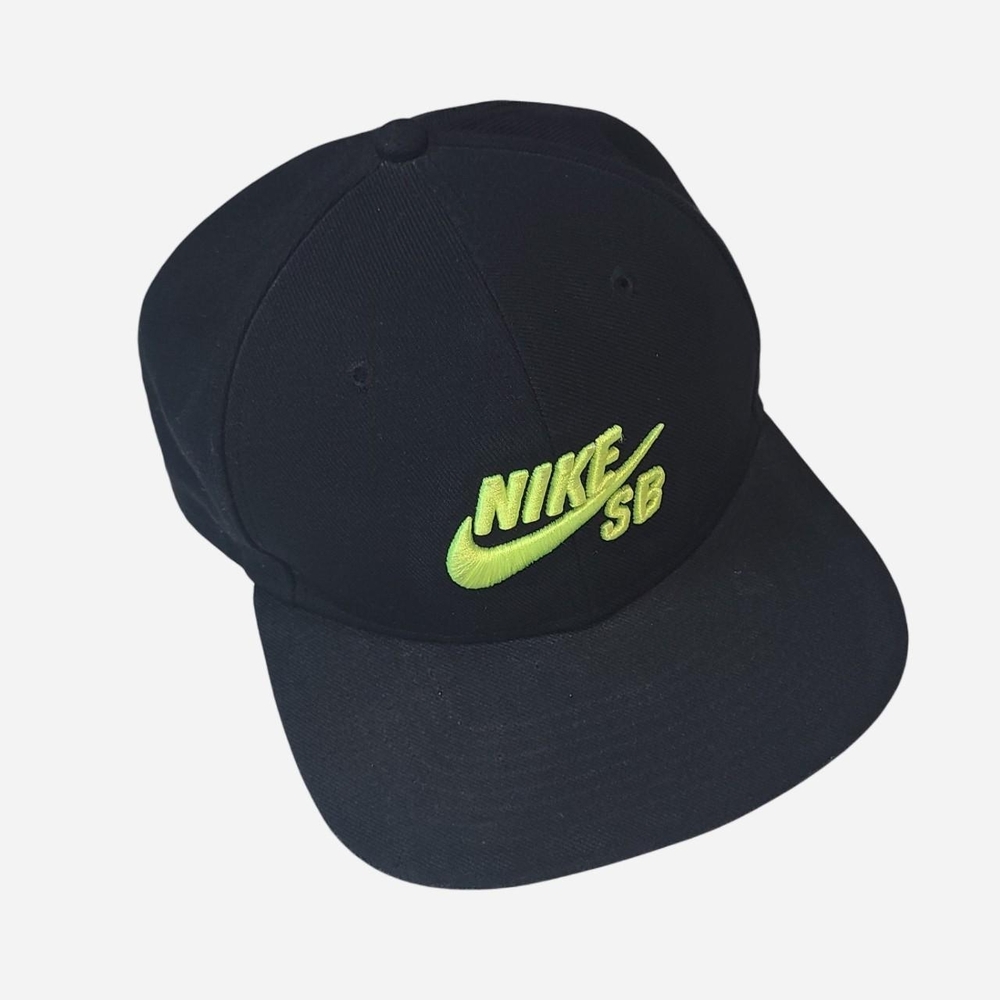 Nike SB Black Cap with Green Logo